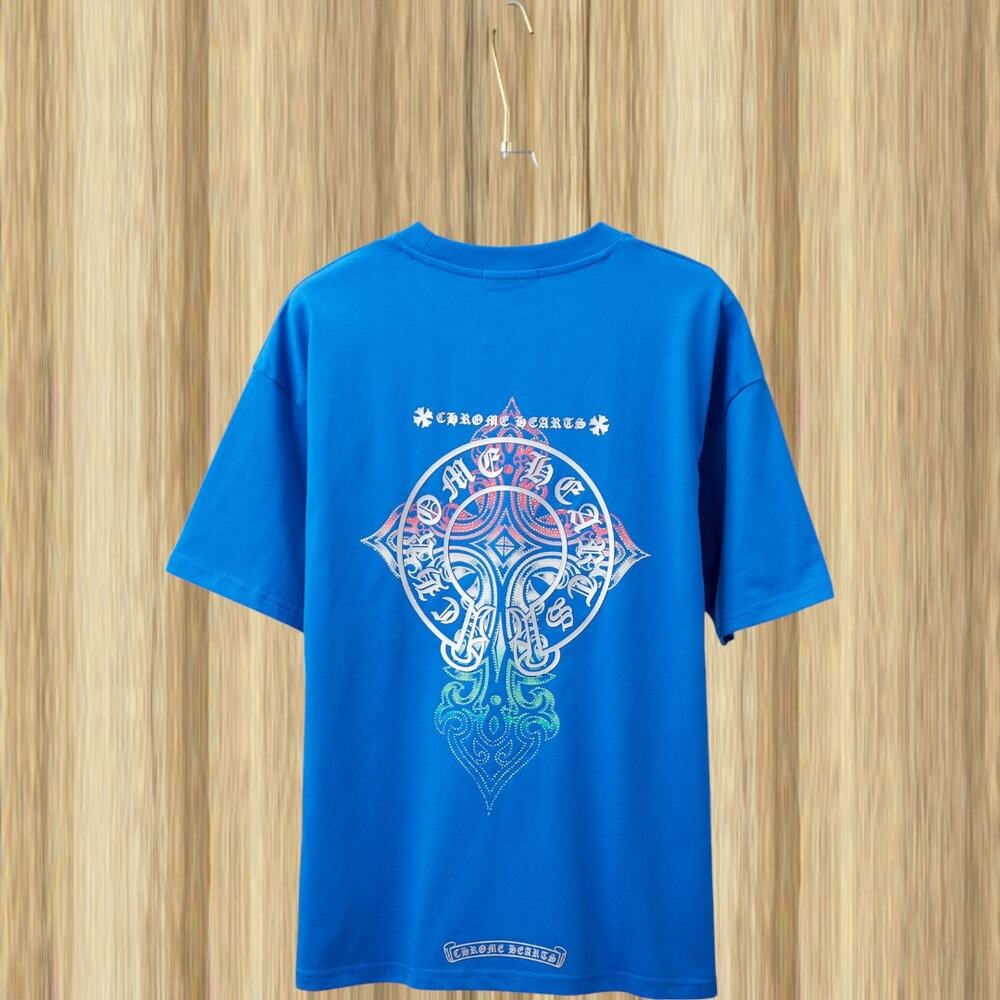 Chrome Hearts Crew Neck Short Sleeve T-Shirt Size: L